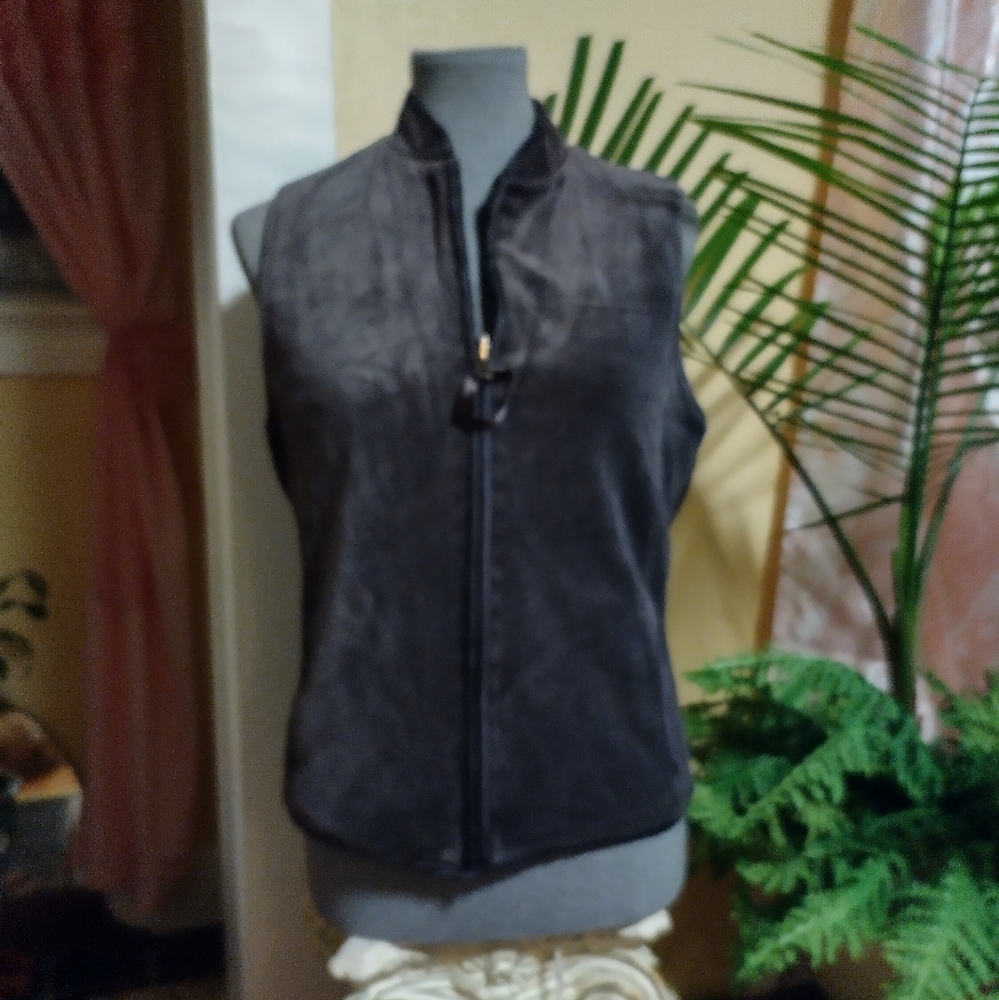 Black Velvet Vest